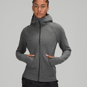 lululemon scuba gray hoodie full zip is size 6
